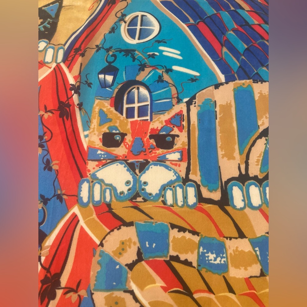 Stole/Scarf “Cats on the roof" (St.Petersburg, Russia)